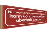 Vianmo Insegna In Legno 10X27 Cm Wer Eigenen Weg Geht Kann Von