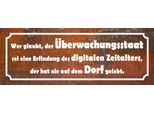 Vianmo Insegna In Legno 10X27 Cm Wer Glaubt ÜBerwachungsstaat