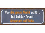 Vianmo Insegna In Legno 10X27 Cm Wer Ganze Nacht SchläFt Arbeit
