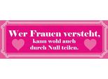Vianmo Insegna In Legno 10X27 Cm Wer Frauen Versteht