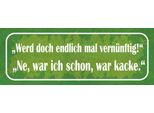 Vianmo Insegna In Legno 10X27 Cm Werd Doch VernüNftig Ne Kacke