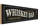 Vianmo Insegna In Legno 10X27 Cm Whiskey Bar Sit Long Sip Slow