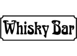 Vianmo Insegna In Legno 10X27 Cm Whisky Bar