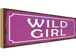 Vianmo Insegna In Legno 10X27 Cm Wild Girl