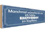 Vianmo Insegna In Legno 10X27 Cm WüNsche Hausverbot Im Kopfkino