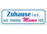 Vianmo Insegna In Legno 10X27 Cm Zuhause Ist Wo Meine Mama Ist
