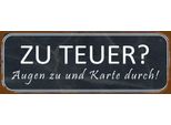 Vianmo Insegna In Legno 10X27 Cm Zu Teuer Augen Zu Karte Durch