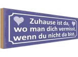 Vianmo Insegna In Legno 10X27 Cm Zuhause Wo Man Ich Vermisst