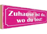 Vianmo Insegna In Legno 10X27 Cm Zuhause Ist Da Wo Du Bist