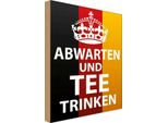 Vianmo Insegna In Legno 40X30 Cm Abwarten Und Tee Trinken