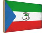 Vianmo Insegna In Legno 30X40 Cm Bandiera ÄQuatorialguinea Flag