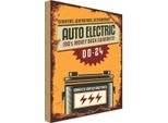 Vianmo Insegna In Legno 40X30 Cm Auto Electric 00-24 Service Parts
