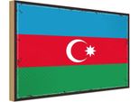 Vianmo Insegna In Legno 30X40 Cm Aserbaidschan Retro Azerbaijan