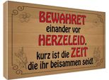 Vianmo Insegna In Legno 30X40 Cm Bewahret Einander Vor Herzeleid