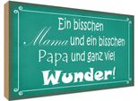 Vianmo Insegna In Legno 30X40 Cm Bisschen Mama Papa Viel Wunder