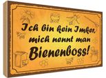 Vianmo Insegna In Legno 30X40 Cm Bin Kein Imker Bienenboss