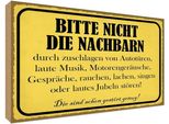 Vianmo Insegna In Legno 30X40 Cm Bitte Nicht Die Nachbarn StöRen