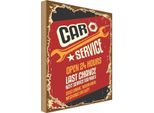 Vianmo Insegna In Legno 40X30 Cm Car Service Open 24 Hours Auto