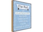 Vianmo Insegna In Legno 40X30 Cm Das Bad Ist Selbstreinigend