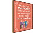 Vianmo Insegna In Legno 40X30 Cm Die Besten Menschen Triffst Du