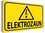 Vianmo Insegna In Legno 30X40 Cm Elektrozaun Warnschild Vorsicht