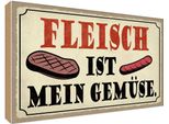 Vianmo Insegna In Legno 30X40 Cm Fleisch Ist Mein GemüSe Grill