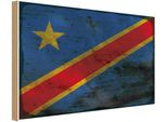 Vianmo Insegna In Legno 30X40 Cm Bandiera Dr Kongo Democratic Congo
