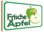 Vianmo Insegna In Legno 30X40 Cm Frische ÄPfel Verkauf Hofladen