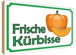 Vianmo Insegna In Legno 30X40 Cm Frische KüRbisse Hofladen