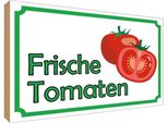 Vianmo Insegna In Legno 30X40 Cm Frische Tomaten Hofladen