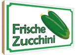 Vianmo Insegna In Legno 30X40 Cm Frische Zucchini Hofladen