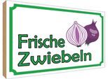 Vianmo Insegna In Legno 30X40 Cm Frische Zwiebeln Hofladen