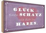 Vianmo Insegna In Legno 30X40 Cm GlüCk Ist Schatz Dich Zu Haben