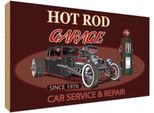 Vianmo Insegna In Legno 30X40 Cm Hot Rod Garage Car Service Repair