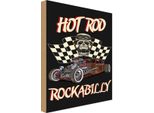 Vianmo Insegna In Legno 40X30 Cm Hot Rod Rockabilly