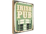 Vianmo Insegna In Legno 40X30 Cm Irish Pub Beer Bier Alkohol