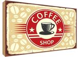 Vianmo Insegna In Legno 30X40 Cm Kaffee Coffee Shop
