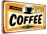 Vianmo Insegna In Legno 30X40 Cm Kaffee Hot Fresh Coffee