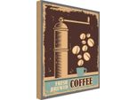 Vianmo Insegna In Legno 40X30 Cm Kaffee Coffee Fresh Brewed
