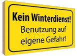 Vianmo Insegna In Legno 30X40 Cm Kein Winterdienst Eigene Gefahr