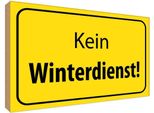 Vianmo Insegna In Legno 30X40 Cm Kein Winterdienst Warnschild
