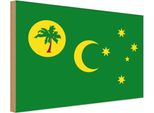 Vianmo Insegna In Legno 30X40 Cm Bandiera Kokosinseln Flag Cocos Islands