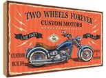 Vianmo Insegna In Legno 30X40 Cm Motorrad Custom Motors