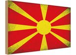 Vianmo Insegna In Legno 30X40 Cm Mazedonien Macedonia