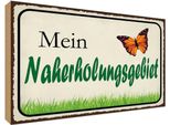 Vianmo Insegna In Legno 30X40 Cm Mein Naherholungsgebiet Garten