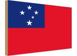 Vianmo Insegna In Legno 30X40 Cm Bandiera Samoas Flag Of Samoa