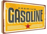 Vianmo Insegna In Legno 30X40 Cm Premum Gasoline Tankstelle Benzin