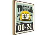 Vianmo Insegna In Legno 40X30 Cm Tropical Bar Retro 00-24