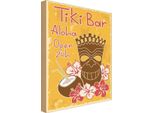 Vianmo Insegna In Legno 40X30 Cm Tiki Bar Aloha Hawaii