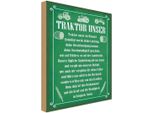 Vianmo Insegna In Legno 40X30 Cm Traktor Unser In Ewigkeit Amen